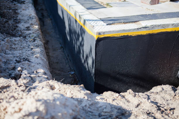 Residential Basement Waterproofing installation at a Le Roy, IL home by SJ Waterproofing Pros